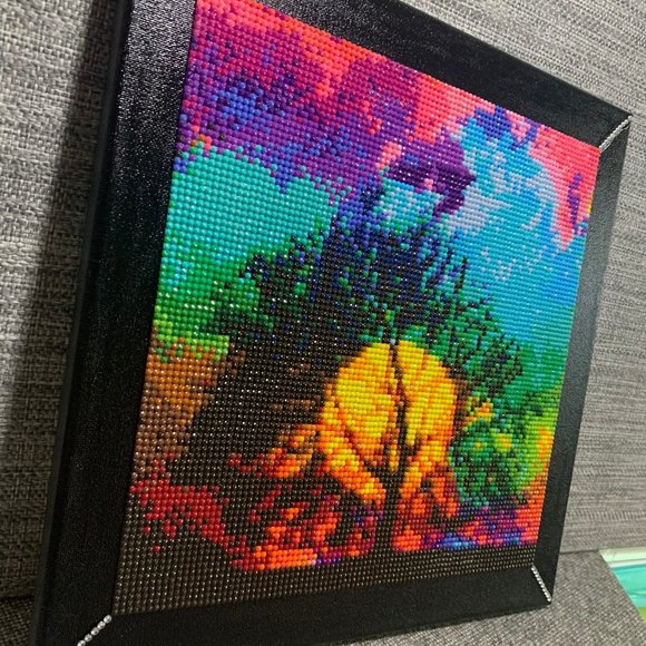 #846- Sunset Diamond Art On 12x12" Canvas - Picture 4 of 10